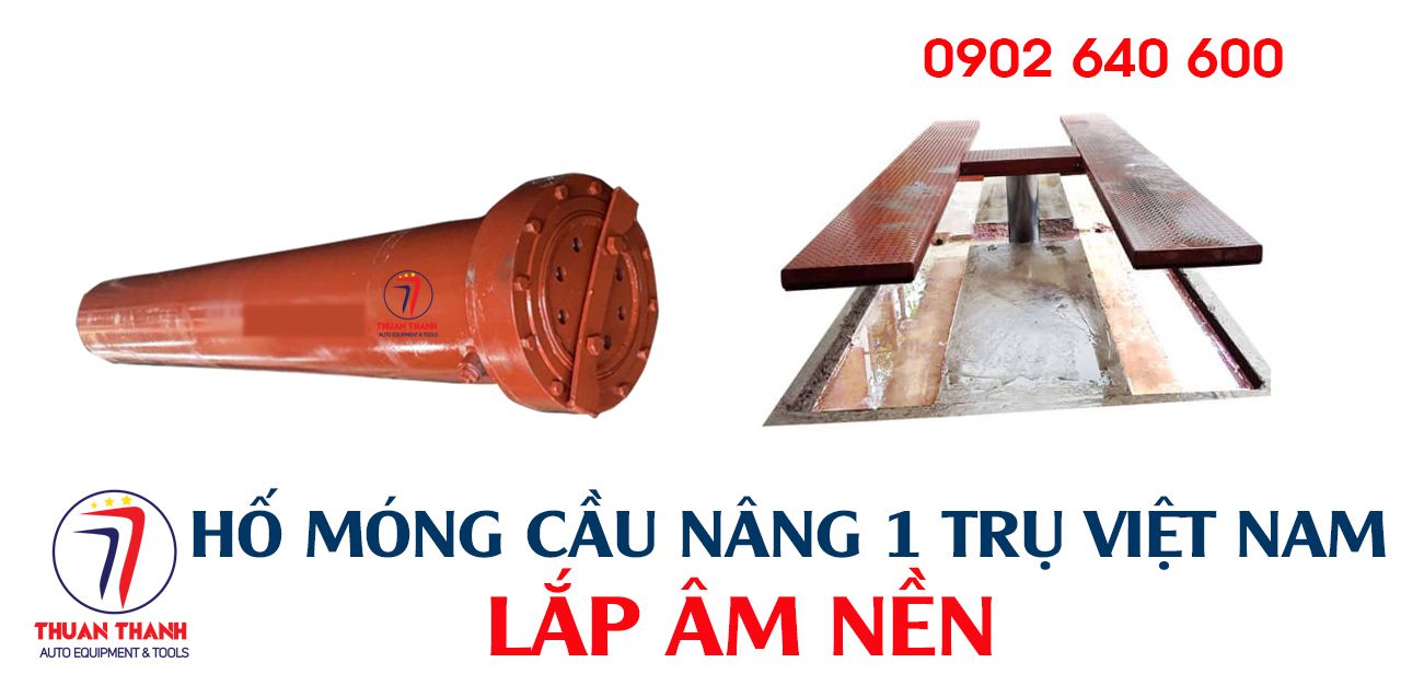 Hướng dẫn đào hố móng cầu nâng rửa xe lắp nỗi Việt Nam
