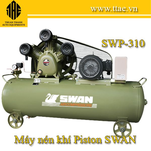Máy nén khí piston 10HP-7.5KW SWAN SWP-310 Đài Loan thấp áp