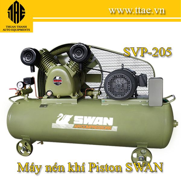 Máy nén khí thấp áp piston 5HP - 3.7KW Swan Đài Loan