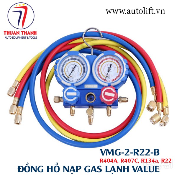 Đồng hồ nạp gas lạnh Value VMG-2-R22-B
