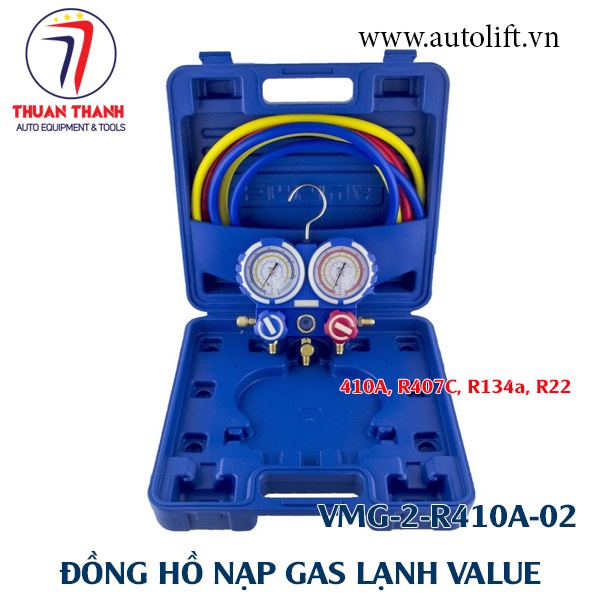 Đồng hồ nạp gas lạnh R410A, R407C, R134a, R22