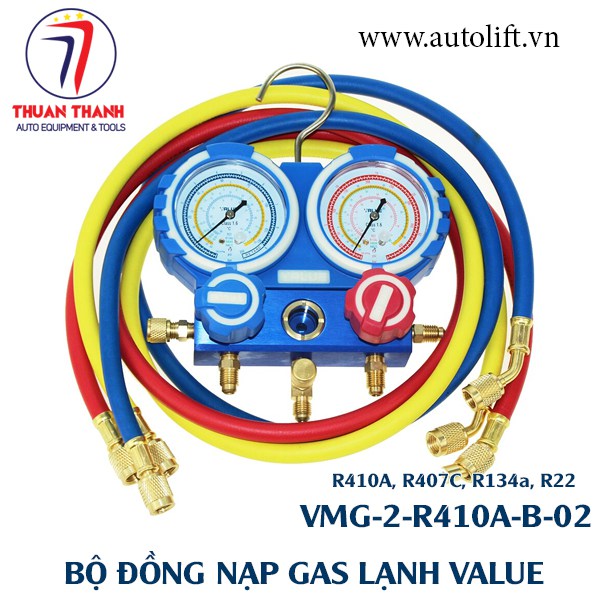 Đồng hồ nạp gas lạnh Value VMG-2-410A-B-02