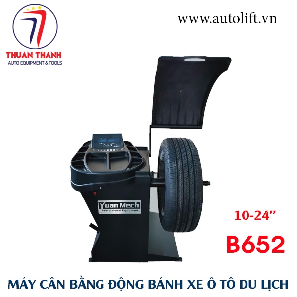 Máy cân mâm bấm chì vá vỏ xe ô tô du lịch Yuan Mech B652