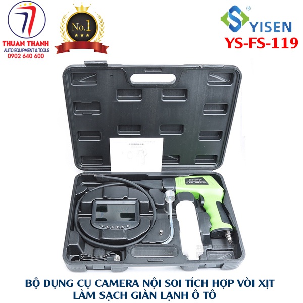 Camera nội soi giàn lạnh ô tô có xịt rửa giàn lạnh trực tiếp Yisen YS-FS-119