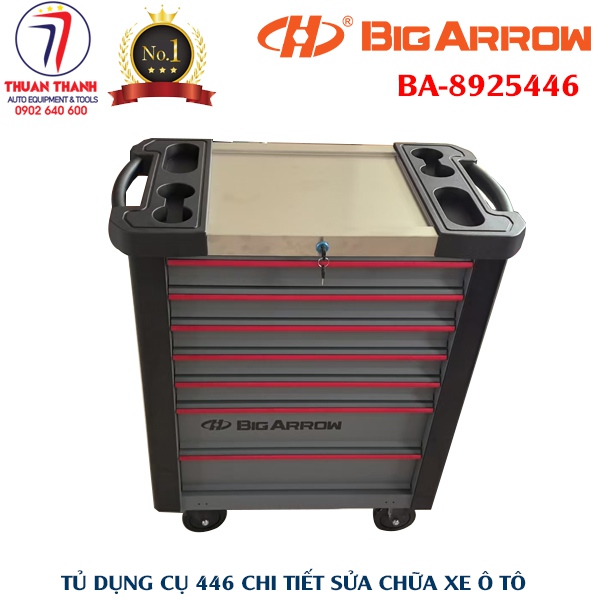 Bộ tủ dụng cụ 7 ngăn có 446 chi tiết Huafeng Big Arrow BA-8925446