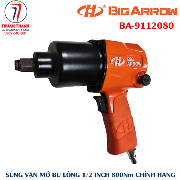 Súng xiết bulong 1/2 inch 800Nm Big Arrow chính hãng BA-9112080