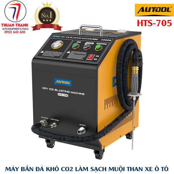 Máy bắn đá khô xe ô tô Autool HTS705 chuyên sử dụng ở trong garage sửa chữa xe du lịch