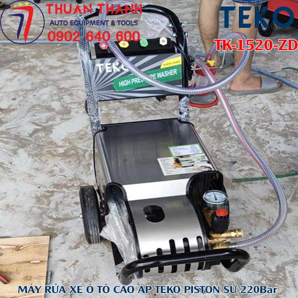 Máy rửa xe ô tô cao áp 220bar chuyên sử dụng cho trung tâm rửa xe chuyên nghiệp