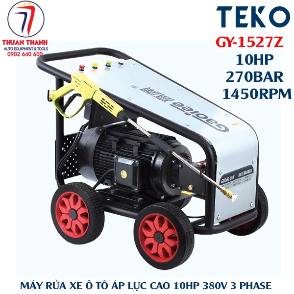 Máy rửa xe ô tô áp lực cao 270bar 10hp 380V TEKO GY-1527Z