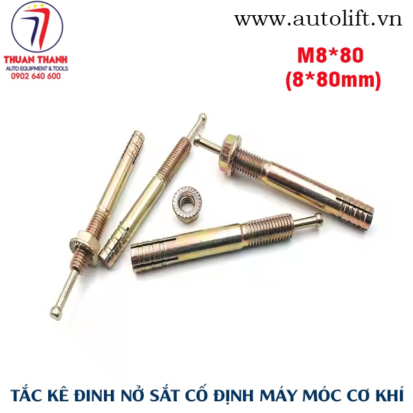 Tắc kê đinh nở sắt size M8*80 chuyên dùng cố định máy móc công nghiệp