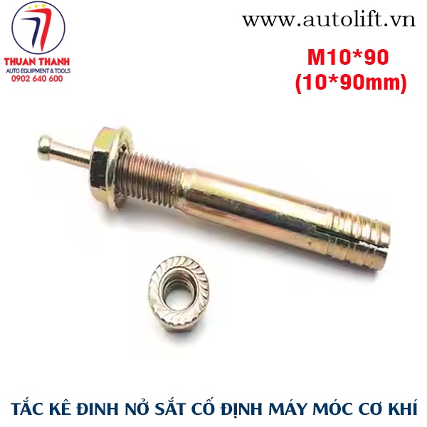 Tắc kê đinh nở sắt size M10*90 chuyên dùng cố định máy móc công nghiệp
