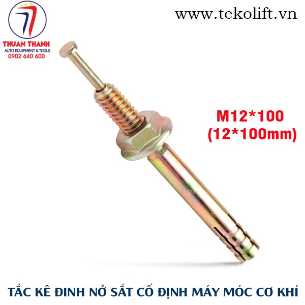 Tắc kê đinh nở sắt M12x100 chuyên dùng lắp máy móc thiết bị
