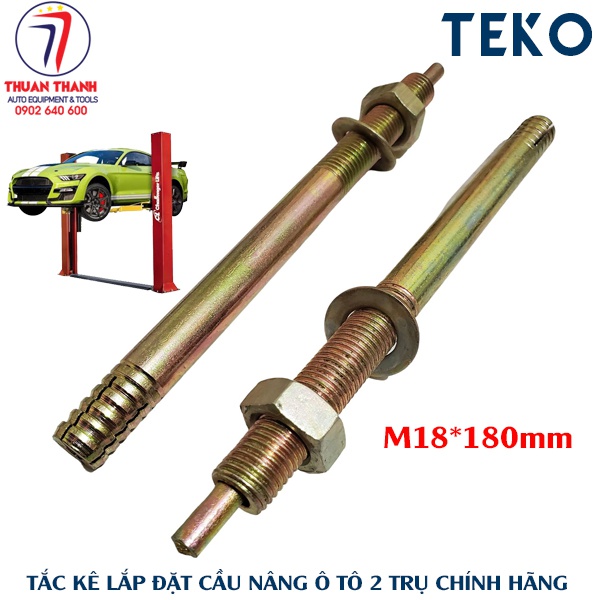 Tắc kê đinh nở sắt M18x180mm chuyên dùng lắp cầu nâng ô tô và máy móc