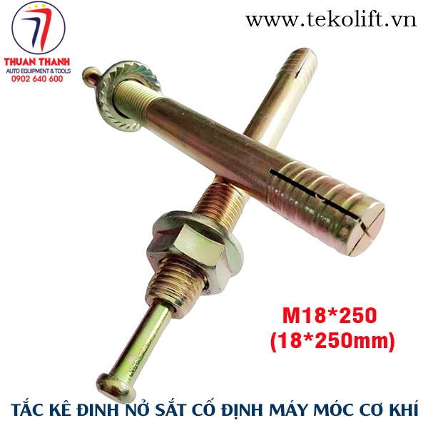 Tắc kê đinh nở sắt lắp cầu nâng loại đặc biệt M18x250