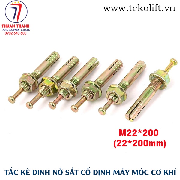 Tắc kê sắt lắp máy móc M22x200 chuyên dùng
