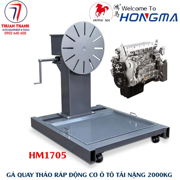 Giá xoay quay tháo ráp động cơ ô tô xe tải 2 tấn HONGMA HM1705
