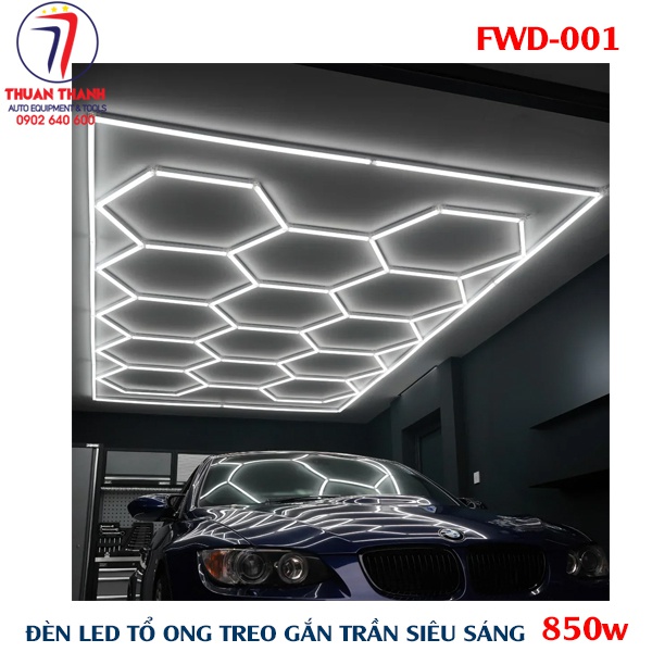 Đèn led tổ ong gắn trần trung tâm detailing công suất 850W