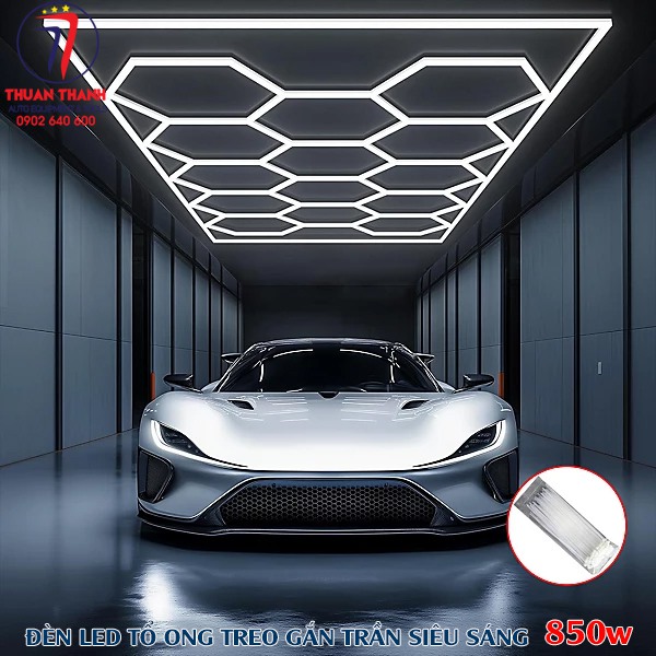 Bộ đèn Led treo tường tổ ong tiết kiệm điện E50 chuyên dùng cho trung tâm detailing