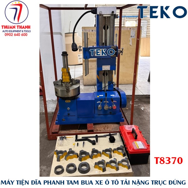 Máy tiện tam bua xe ô tô tải nặng TEKO T8370 kiểu trục đứng cho garage ô tô
